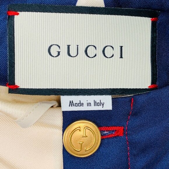 NWT Gucci Star pattern silk pleated pant Size 48 - Picture 11 of 16